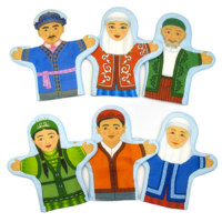 Набор рукавичек "Семья казахская" - «globural.ru» - Кировград