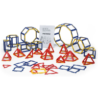 Набор по основам математики, конструирования и моделирования Полидрон Каркасы "Призмы и пирамиды" - «globural.ru» - Кировград