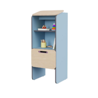 Родительский столик для записей во входную группу из коллекции мебели «НЕГА» (цвет голубой) - «globural.ru» - Кировград