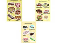 Плакаты ПРОФТЕХ "Виды пирожного" (3 пл, винил, 70х100) - «globural.ru» - Кировград