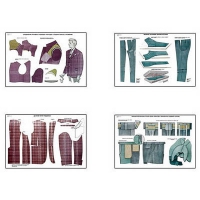 Плакаты ПРОФТЕХ "Изготовление мужских костюмов" (25 пл, винил, 70х100) - «globural.ru» - Кировград