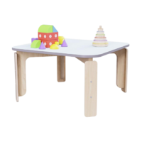 Квадратный растущий стол из коллекции «НЕГА» р.гр. 2-3 (цвет голубой) - «globural.ru» - Кировград