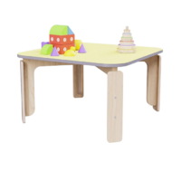 Квадратный растущий стол из коллекции «НЕГА» р.гр. 2-3 (цвет желтый) - «globural.ru» - Кировград