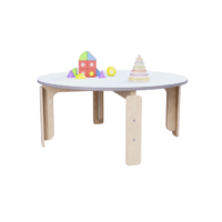 Круглый растущий стол из коллекции «НЕГА» р.гр. 2-3 (цвет голубой) - «globural.ru» - Кировград