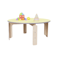 Круглый растущий стол из коллекции «НЕГА» р.гр. 2-3 (цвет желтый) - «globural.ru» - Кировград