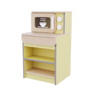 Модуль с микроволновкой из коллекции «НЕГА» (желтый) - «globural.ru» - Кировград