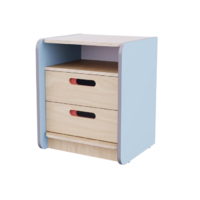 Тумба к письменному столу воспитателя из коллекции «НЕГА» (цвет голубой) - «globural.ru» - Кировград