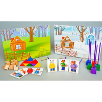 Игровой набор Фребеля "Заюшкина избушка" (серия "Сказочный мир". Выпуск 1) - «globural.ru» - Кировград