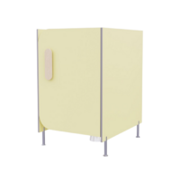 Гигиеническая кабинка из коллекции «НЕГА» (цвет желтый) - «globural.ru» - Кировград