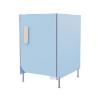 Гигиеническая кабинка из коллекции «НЕГА» (цвет голубой) - «globural.ru» - Кировград