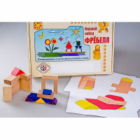 Игровой набор Фребеля "Конструктор деревянный без соединений-2" (Серия "Эксперимент") - «globural.ru» - Кировград