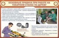 Стенд "Основные правила при работе на токарном станке по дереву" - «globural.ru» - Кировград