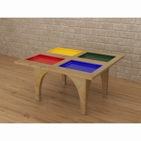 Игровой стол для занятий сенсорной интеграцией 4 цвета - «globural.ru» - Кировград