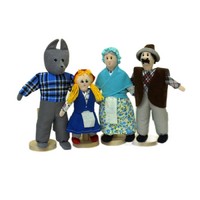 Набор шагающих кукол к сказке "Красная Шапочка" - «globural.ru» - Кировград