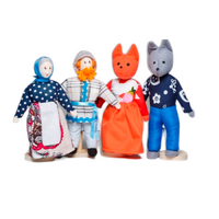 Набор шагающих кукол к сказке "Волк и лиса" - «globural.ru» - Кировград