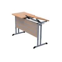 Стол ученический двухместный с наклоняемыми столешницами - «globural.ru» - Кировград
