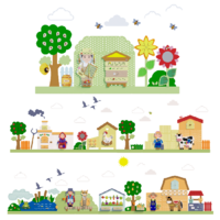 Набор декоративно-развивающих панелей "Деревенька" - «globural.ru» - Кировград