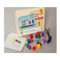 Игровой набор Фребеля "Бусы-шнуровка" (серия "Эксперимент") - «globural.ru» - Кировград