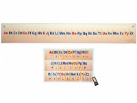 Интерактивный стенд-лента "Алфавит" адаптивный, с сенсорным пультом управления и планшетом со шрифтом Брайля (иностранный язык) - «globural.ru» - Кировград