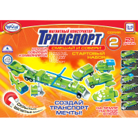 Магнитный конструктор Транспорт "Смешай и собери". Серия 2. Стартовый набор 3-5 лет. - «globural.ru» - Кировград
