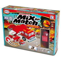 Магнитный конструктор Транспорт "Смешай и собери". Серия Пожарная и спасательная техника. Стартовый набор - «globural.ru» - Кировград