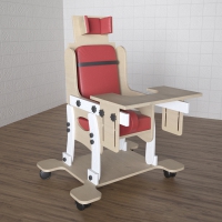 Стул для ребенка с ОВЗ «Новые горизонты» №2 со столешницей красный - «globural.ru» - Кировград