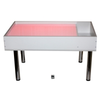 Световой столик для рисования песком напольный "Мультиколор" с кармашком для песка - «globural.ru» - Кировград