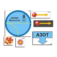 Модель-аппликация "Открытие протона и нейтрона" (ламинированная) - «globural.ru» - Кировград
