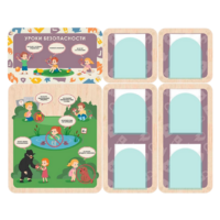 Информационный стенд «Уроки безопасности»  137.5 х 111 см - «globural.ru» - Кировград