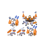 Развивающая игрушка "Закручивай и учись. Космическая миссия"  (50 элементов) - «globural.ru» - Кировград