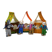 Набор шагающих кукол к сказке "Три поросенка" - «globural.ru» - Кировград