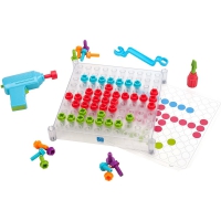 Развивающая игрушка "Закручивай и учись" (прозрачный, с карточками) - «globural.ru» - Кировград