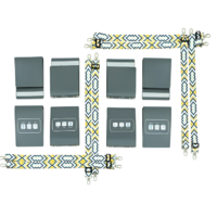 Комплект из 8 Коммуникативных книг с карточками PECS/ПЭКС (Маленькие, цвет серый) - «globural.ru» - Кировград