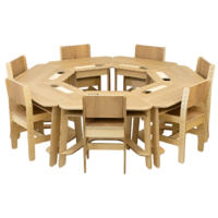 Комплект детских столов и стульев для детей с 3 до 7 лет (7 комплектов) - «globural.ru» - Кировград