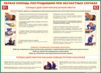 Таблица Порядок действий при внезапной смерти 1000*1400 винил - «globural.ru» - Кировград