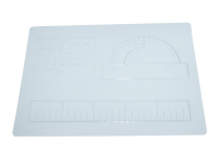 Пособие для слабовидящих детей "Координатная плоскость 3 вида, транспортир и линейка" - «globural.ru» - Кировград