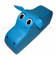 Напольная игрушка "Бегемот" с аппликацией (ВИК) - «globural.ru» - Кировград