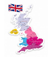 Стенд "Политическая карта Великобритании" - «globural.ru» - Кировград