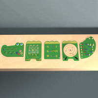 Бизиборд "Крокодил Гена" - «globural.ru» - Кировград