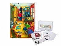 Магнитно-маркерный плакат "Детская комната" с набором магнитных карточек + методические рекомендации (иностранный язык) - «globural.ru» - Кировград