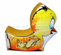 Напольная игрушка "Цыпленок" с шелкографией (ВИК) - «globural.ru» - Кировград