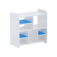 Стеллаж для пособий 2 (белый/синий) - «globural.ru» - Кировград