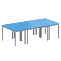 Композиция из составных столов (синий/серый) - «globural.ru» - Кировград