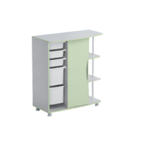 Стеллаж правый Робик 001 (серый/фисташковый) - «globural.ru» - Кировград