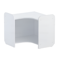 Стеллаж для игрушек и пособий "Росток 4" (белый) - «globural.ru» - Кировград