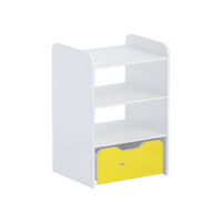 Стеллаж для пособий 5 (белый/желтый) - «globural.ru» - Кировград
