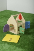 Тактильно-развивающий комплекс "Домик с дверцами и замочками" - «globural.ru» - Кировград