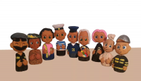 Дополнительный набор глиняных человечков для сказкотерапии и песочной терапии - «globural.ru» - Кировград