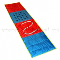 Сенсорная дорожка №1  (фракции песка, гороха. пуговицы, канат) - «globural.ru» - Кировград