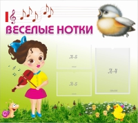 Стенд "Веселые нотки" - «globural.ru» - Кировград